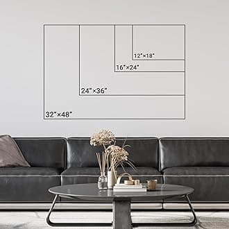 wall26 Canvas Print Wall Art Misty Mountain Reflection Tranquil Photography Realism Bohemian Scenic Relax/Calm Cool for Living Room, Bedroom, Office - 12"x18"