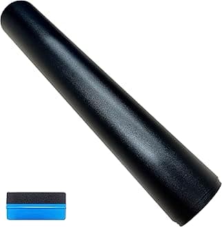 Forged Carbon Fiber Frosted Black Vinyl Wrap Sticker Free Bubble Air Release DIY Decal Car Auto Vehicle Morotcycle Self Adhesive (Frosted Black, 30cm x 150cm)