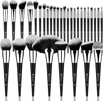 DUcare Makeup Brushes Professional 32Pcs Make up Brushes Set Premium Christmas Gift Synthetic Kabuki Foundation Blending Brush Face Powder Blush Concealers Eye Shadows