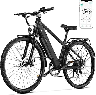 TST Electric Bike for Adults with Peak 1000W 26MPH Brushless Motor，36V Removable Internal Battery,60Miles City Electric Bike,35-Speed Electric Mountain Bike.