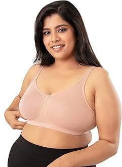 NYKD Women's Cotton Non-Padded Wire Free Casual Full Coverage Bra