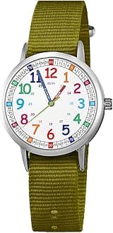 Kids Watch for Girls and Boys,for Children's Toddler Learning Time and Easy to Read Time, Analog Watch for Boys and Girls Ages3~11