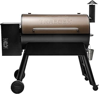 - Grills Pro 34 Electric Wood Pellet Grill and Smoker, Bronze, 884 Square Inches Cook Area, 450 Degree Max Temperature, Meat Probe, 6 in 1 BBQ Grill