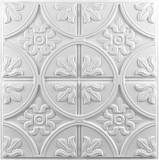 Art3d48 (Pack Of 48) Wall Panel Traditional, White