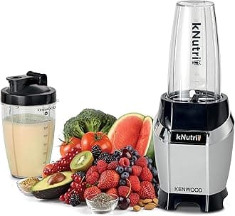 Personal Blender 600W Smoothie Blender/Smoothie Maker With 700Ml & 600Ml Tritan Smoothie2Go Bottle And Lid, Ice Crush Function Bsp70.180Si Black/Silver