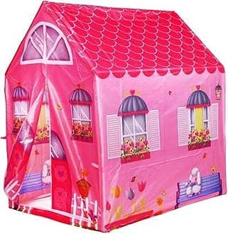 Popsugar Princess Home Camp N Play Indoor or Outdoor, Foldable Portable Tent for Kids, Multicolor