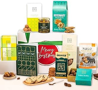 Gluten Free Hamper with Truffles & Hot Chocolate Set, Christmas Presents for Her by EDEN & CO