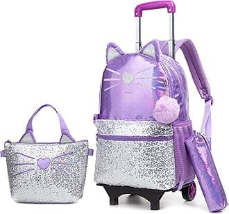 Rolling Backpack with Wheels for Kids, School & Travel