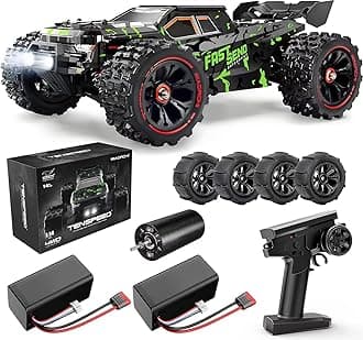 TENSSENX 1/14 Scale RC Cars for Adults, 80+ KM/H Remote Control Truck, 4X4 Off-Road, Waterproof Electric Car with 3S, All Terrain RC Vehicle for Snow, Sand, Beach & Rocky Surfaces