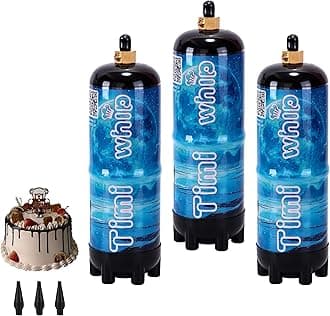 Whipped Cream Charger 640g 1.1L Nitrous Oxide Tank Whippets Nitrous Tank for colourless Whip Cream Charger 3-pack