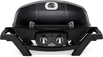Napoleon TravelQ PRO285 Portable Natural Gas Grill, Black, 2 Burners, Tailgating, Camping, and Small Outdoor Spaces