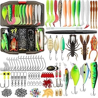 TRUSCEND Widely Used Fishing Bait Rigs Worth Ever Penny, Selected Fishing Lures & Tackle Kit for Starter Freshwater Fishing, Economic/Giftable/Premium Fishing Gear Set Available, Perfect Fishing Gifts