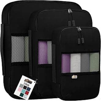 Packing Cubes Set - 3 Piece (Black)