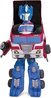 Disguise Kid's Transformers Optimus Prime Convertible Cosplay Costume - Child Semi Truck to Optimus Prime Converting Costume 3T/4T