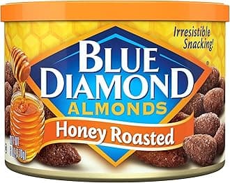Blue Diamond Almonds Honey Roasted • Classic Flavors, 6 oz ℮ 170 g لوز بلو دايموند المحمص بالعسل • نكهات كلاسيكية