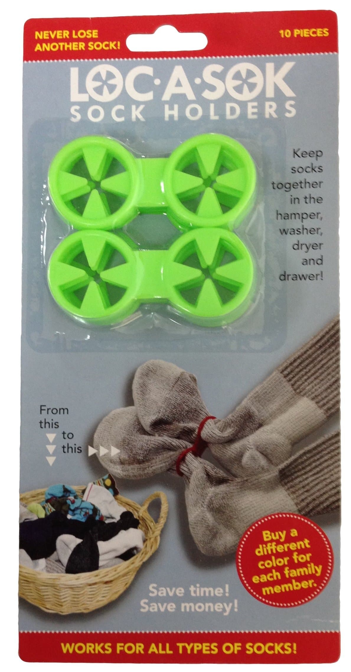 Loc A Sok Sock Locks (Green)