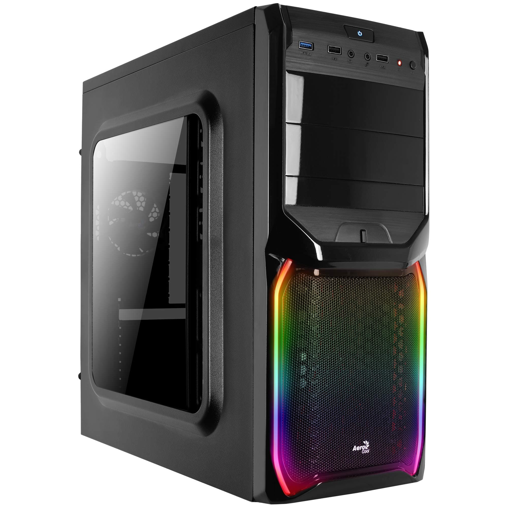 Aerocoo Micro ATX PC Case black Black