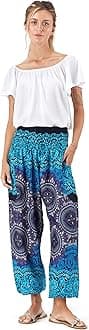 Happy Trunks Harem Pants for Women/Women’s Yoga Pants with Pockets (S-XXL) Hippie Clothes/Boho Clothes for Women/Beach Lounge
