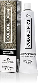 COLORCHARM Permanent Cream Hair Dye | Ash Blonde Hair Color | Pearlescent, Milk Tea, Smokey Cool Tones | 100% Gray Coverage | Vegan, Free of Phthalates & Parabens | 2 oz.