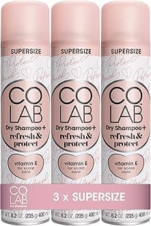 SUPERSIZE Dry Shampoo, Refresh & Protect, 400ml, 3 Pack - UV & Pollution Protection, Refreshes Hair, Neutralises Odours, Absorbs Oil, Conditions & Cares For Scalp, Fresh Scent
