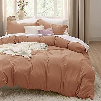 Bedsure Taupe Duvet Cover Queen Size - 3 Pieces Prewashed Cotton-Like Extra Soft Bedding Set, Includes 1 Duvet Cover 90x90 Inches with Zipper Closure & 2 Pillow Shams, Comforter Not Included