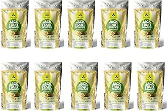 Rens Farms Well Matured Green Jackfruit Flour Gluten Free, Raw Jackbulb Jack Fruit Powder 250 Grams - Pack of 10