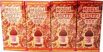 Shri Ram Ayurved Bhawan Mugli Ghutti 555 (100 ml, Pack of 4)