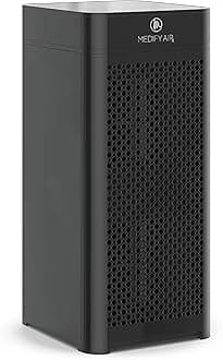 Medify MA-40 Air Purifier with True HEPA H13 Filter | 1,793 ft² Coverage in 1hr for Wildfires Smoke, Odors, Pollen, Pets |Removal to 0.1 Microns | Black, 2-Pack