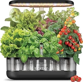 Hydroponics Growing System 12 Pods Black