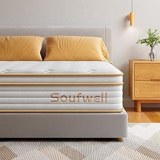 King Mattress, Memory Foam Pocket Sprung Hybrid Mattress, Zoned Coil Pocket Sprungs, Medium Firm Orthopedic Support, Motion Isolation, 150x200x27cm