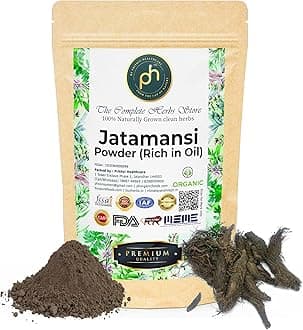 PHs Jatamansi Roots Powder 100gm Rich in Oil | Nardostachys Jatamansi | Spikenard | Musk Root | Nard Indian (Dried) for Skin and Hair Care