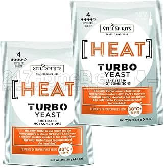 2X Still Spirits Heat Turbo Yeast 138g Temperature Tolerant