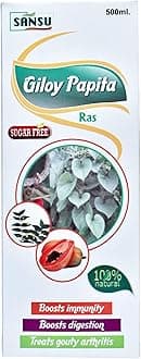 SANSU Giloy Papita Ras | Immuity Booste | suger free| Giloy with papita Ras (500ml)
