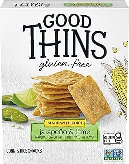 Jalapeño & Lime Corn & Rice Snacks Gluten Free Crackers, Snack Crackers, 3.5 oz