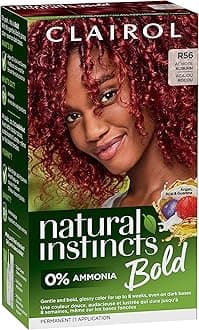 Natural Instincts Bold Permanent Hair Dye, R56 Achiote Auburn Hair Color, Pack of 1