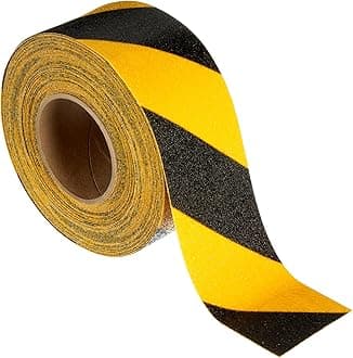 Safety-Walk 85964-case 3M Slip-Resistant General Purpose Tapes and Treads 613, Black/Yellow Stripe, 3" x 60'