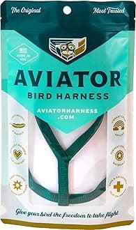 The AVIATOR Pet Bird Harness and Leash: Mini Green