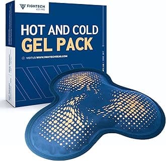 Reusable Hot and Cold Gel Ice Pack for Shoulder, Rotator Cuff, Knee, Back, Head, Eyes, Elbow, Hip - Leak Proof Post Surgery Heat & Cold Therapy Compress by FIGHTECH (Hinge Joint, Single)