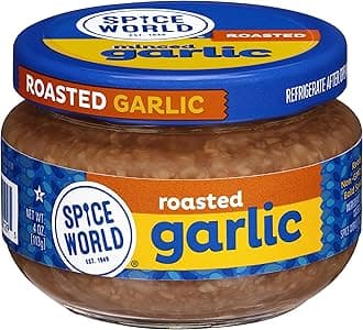 Roasted Minced Garlic – 4oz Garlic Container – Ready-to-Use Seasonings for Cooking, Reduce Prep Work and Easily Add Flavor