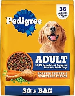 Adult Dry Dog Food, Complete Nutrition, Roasted Chicken & Vegetable Flavor, 30 lb. Bag
