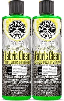 Chemical Guys CWS2031602 Foaming Citrus Fabric Clean Carpet & Upholstery Shampoo & Odor Eliminator (Car Carpets, Seats & Floor Mats), Safe for Cars, Home, Office, & More, 16 fl oz, 2 Pack
