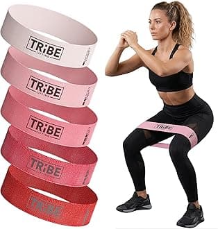 Fabric Resistance Bands for Working Out - Exercise Bands Resistance Bands Set - Workout Bands Resistance Bands for Legs - Leg Bands Resistance Fitness Bands