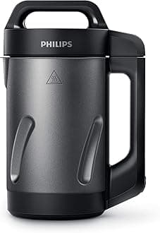 PHILIPS HR2204/70 Viva Collection Soup Maker (Black and Stainless Steel)