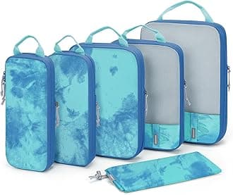 6 Set /4 Set/2 Set Compression Packing Cubes for Travel, Lightweight Luggage Organizer Bags, Durable Space Saver Bags Travel Essentials