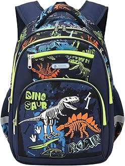 Cusangel Luminous dinosaur 17inch,dinosaur backpack for kids, Blue, 17in, Kids Backpack