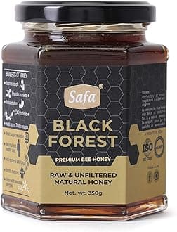 Black Forest Honey | Organic Honey Raw Unprocessed Forest Honey | 100% Pure Natural Honey | Energy Boost & Immune Support for Adults & Kids | Raw Unpasteurized for Maximum Potency 350g