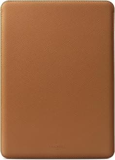 Comfyable Laptop Sleeve 13 Inch Precisely Compatible with MacBook Air M4 2025-2018 & MacBook Pro M2 2022 M1 2020-2016, Faux Leather Cover Case, Earthy Brown