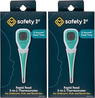 Safety 1st Rapid Read 3-in-1 Thermometer,Aqua,Size,(Pack of 2)