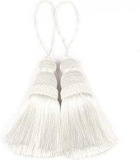 BEL AVENIR Tassel Key Tassel with Loops Handmade Craft Charms DIY Accessories Elegant Soft Making Curtain Home Decoration