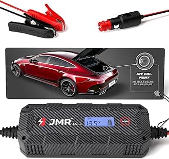 JMR Battery Charger for Mercedes-Benz AMG GT S Class G E C GLE CLS All Models Trickle Charger Conditioner Maintainer (12V Cig Port, Add Lithium Mode)